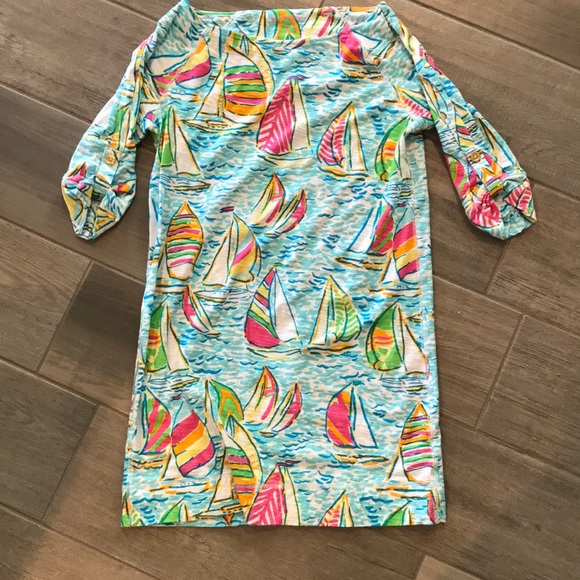 Sailboat Lilly Pulitzer dress size XS - Picture 1 of 4
